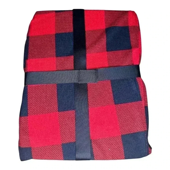 Nautica Mens Red Plaid Waffle Knit Jogger PJ Set, Medium - Picture 2 of 3